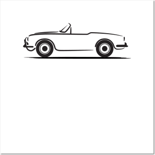 Alfa Romeo Giulia Spider Veloce Black Posters and Art